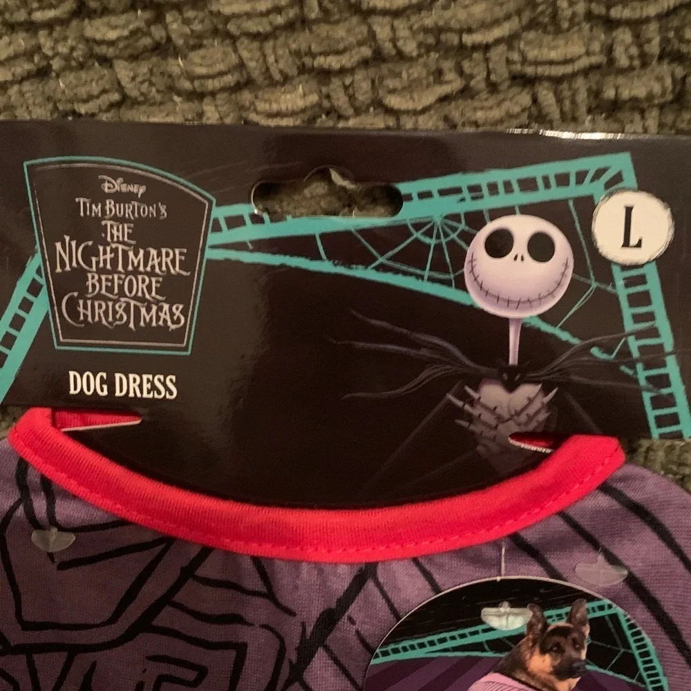 Nightmare before Christmas dog dress size large new in pack